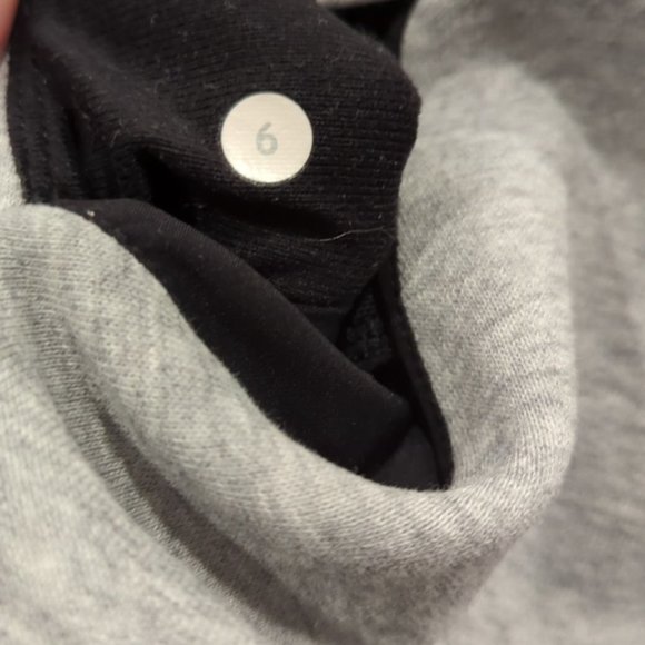 Lululemon &go Take-Off Fleece Heathered Medium Grey missing drawstring - Picture 8 of 16